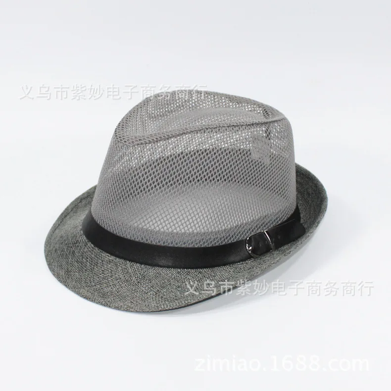 

Men's Lady Hat Summer Jazz Bowler Hat Topee Summer Flax Mesh Hollow out Straw Hat Summer Hat Breathable