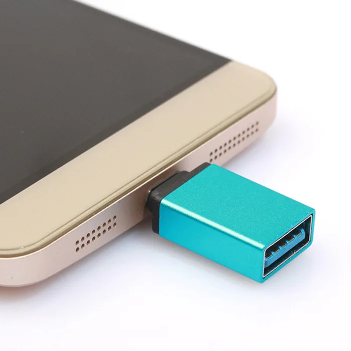 Mini type-C к USB 3,0 адаптер из алюминиевого сплава OTG конвертер для всех тип-c мобильных телефонов планшетных ПК PR