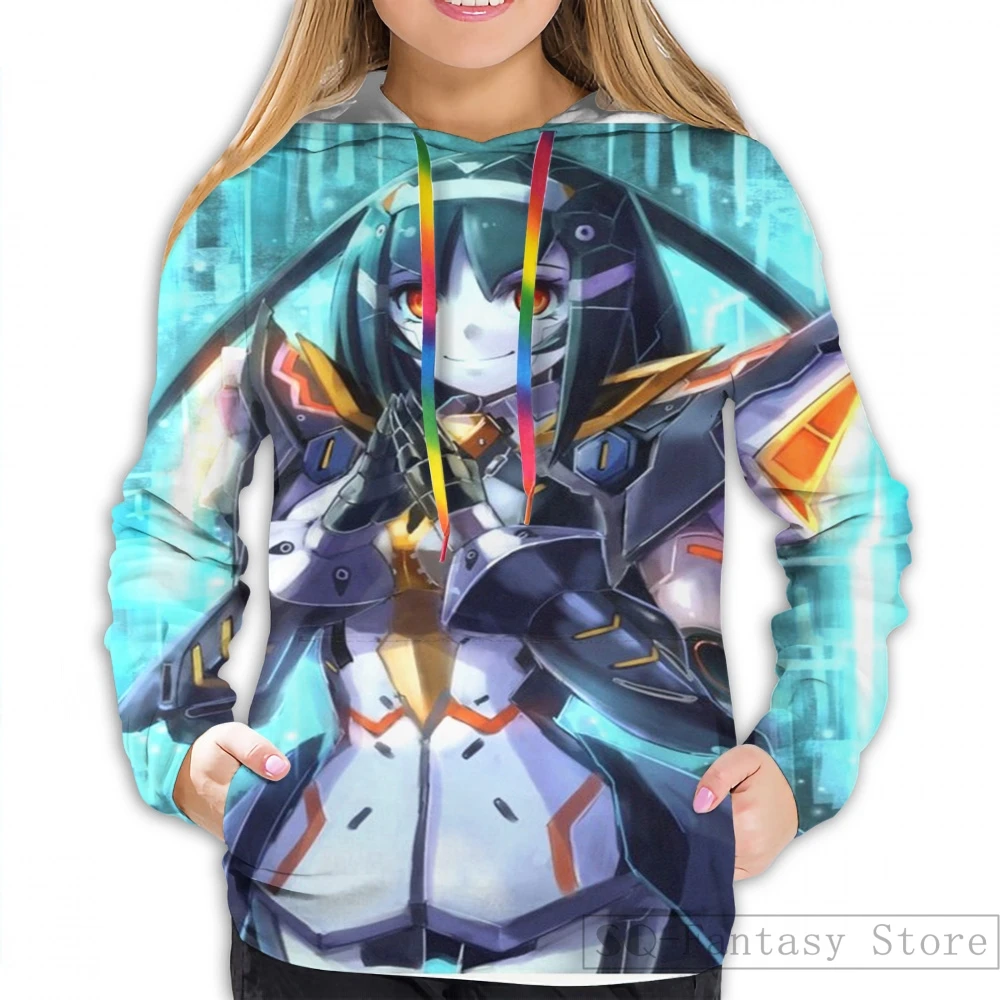 Мужские толстовки, свитшоты для женщин funny PSO 2 Darkness Outfit с принтом Повседневная Толстовка с капюшоном