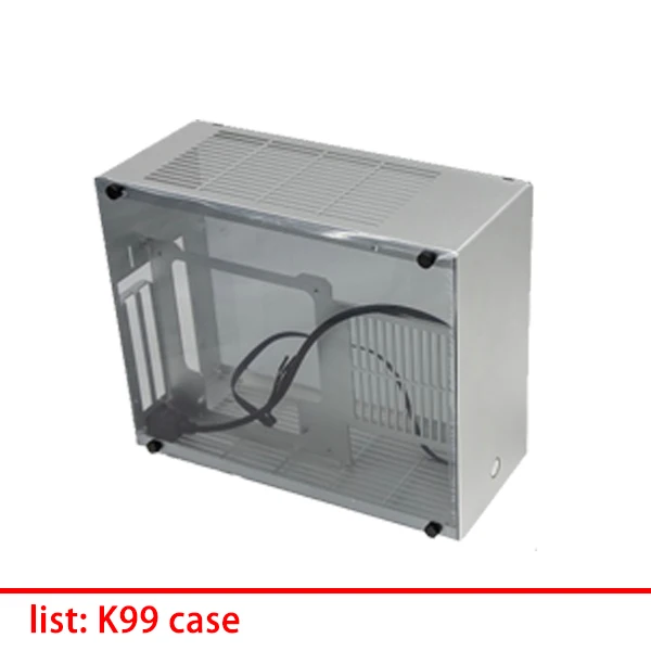 K99 PK99 A4 чехол i5 i7 i9/2060 2080Ti в алюминиевом корпусе водяное охлаждение ITX игровые Компьютерные шасси k99 v2 M-ATX - Цвет: K99