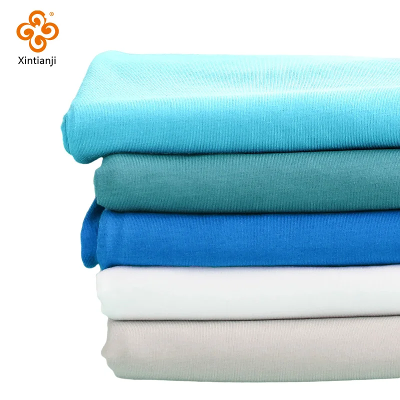 Sustainable Cotton Spandex Jersey Fabric for Women’s Dresses, Opaque Finish