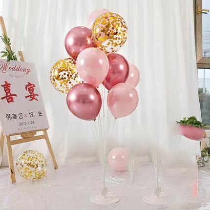 1set Balloons Stand Balloon Holder Column Confetti Balloon Baby Shower Kids Birthday Party Wedding Decoration Supplies - Цвет: Многоцветный