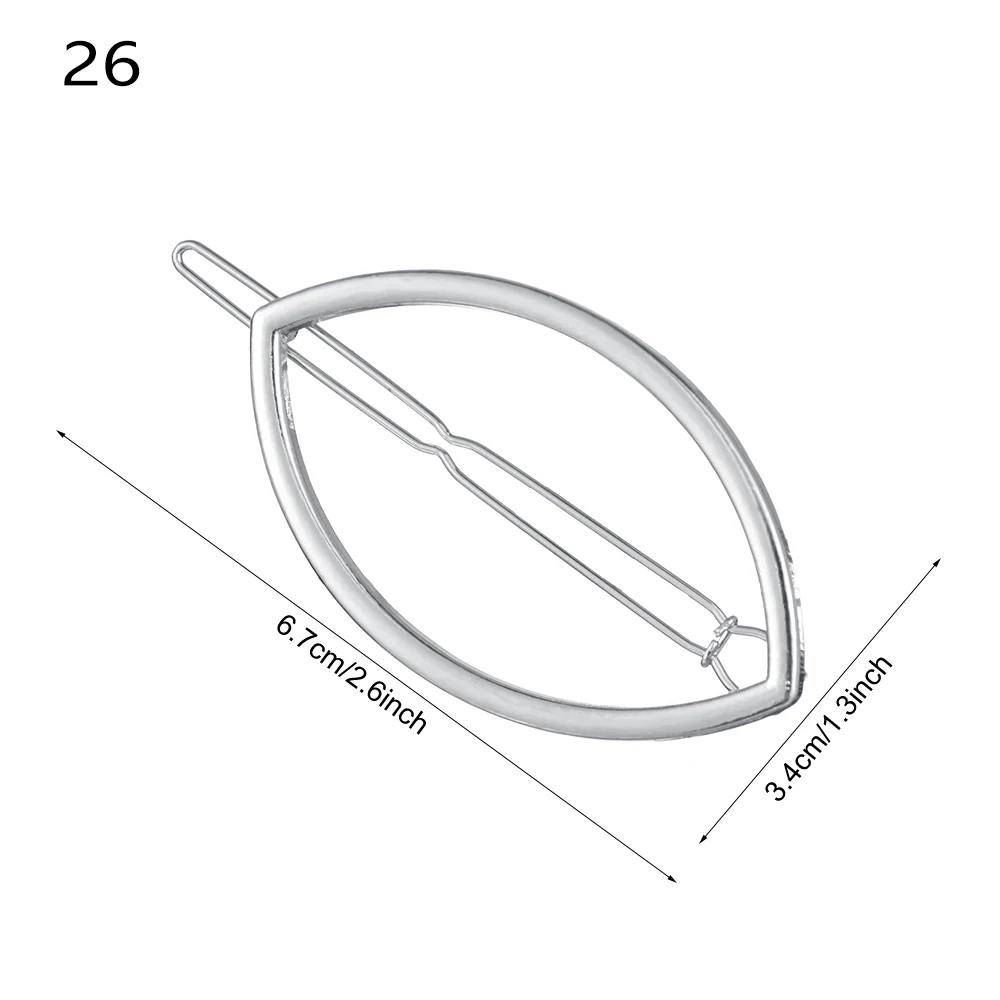 Style 5-26 1 шт., модные женские Геометрические заколки для волос, заколки для волос, Звездный зажим для волос сердце, нежные заколки для волос, заколка для волос, ювелирные изделия для волос, аксессуары для волос - Цвет: Style 5-26