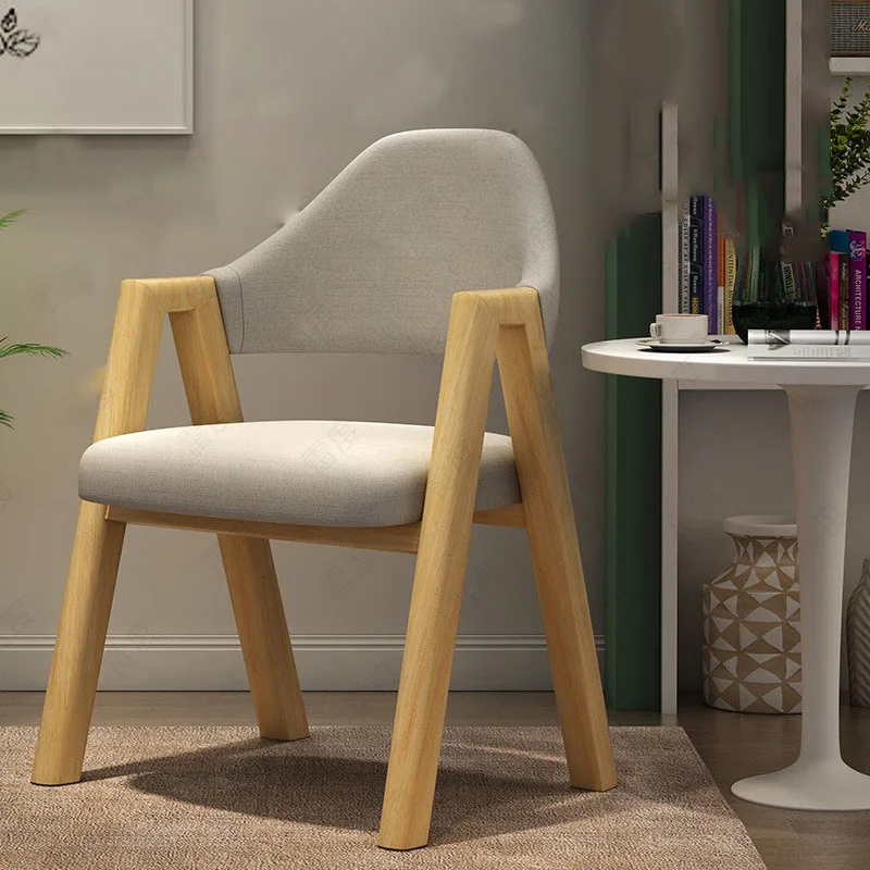 Wooden Make Up Chair Furniture Backrest With Armrest 의자 Home Dining Chairs For Home Decoration Restaurant Chair