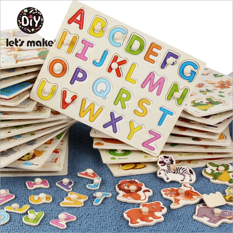 

Let'S Make Children Three-Dimensional Puzzle Wooden Early Education Puzzle Board 0-6 Years Old Intellectual Grasp Board For Kids