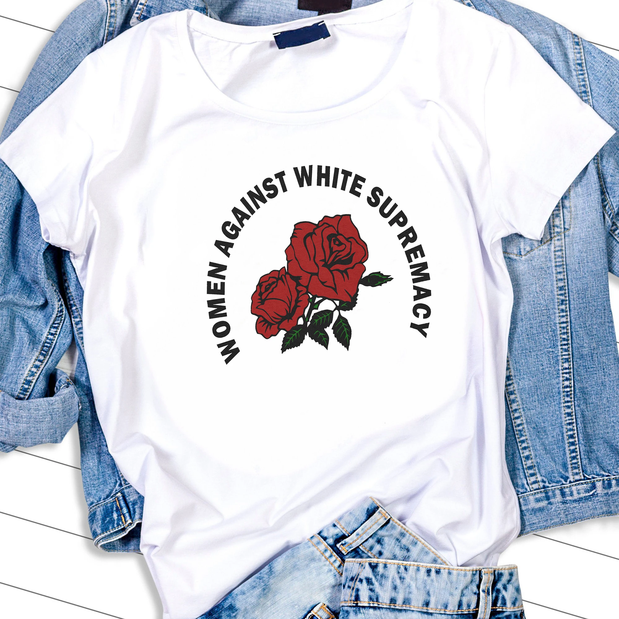 Women Against White Supremacy T Shirt Black Lives Matter Gay Pride Feminist Anti Trump Anti Fascist Antifa Social Justice Top T Shirts Aliexpress