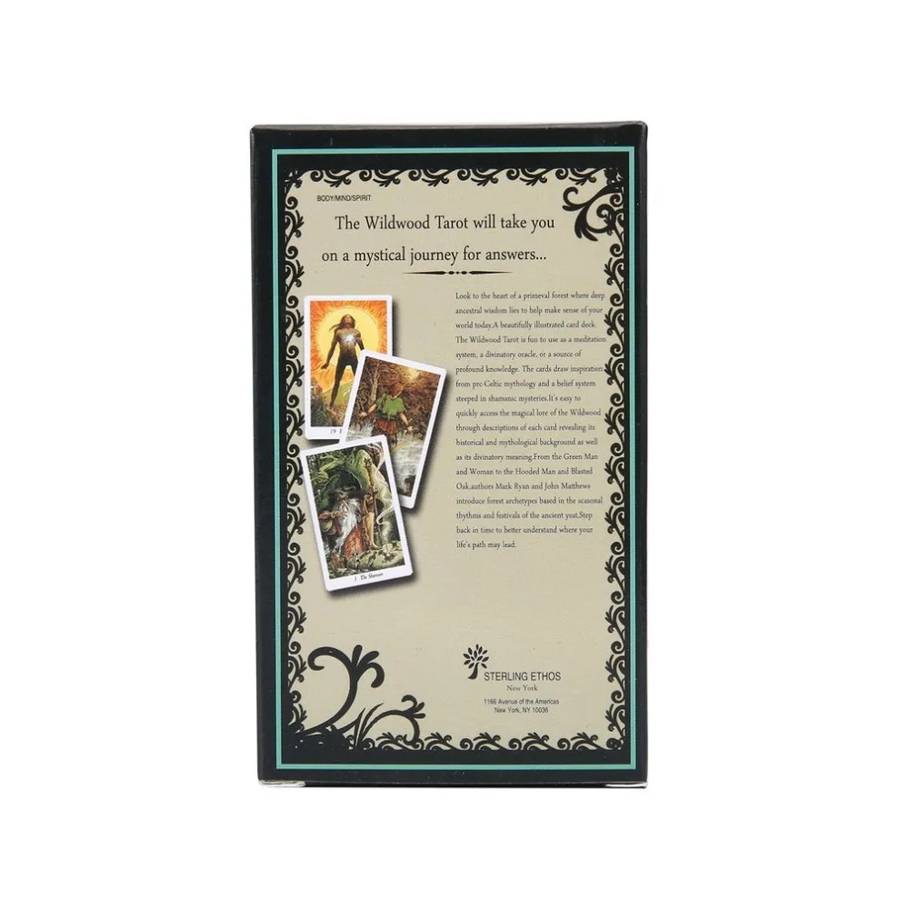 Волшебная дикая древесина Таро Чтение Fate карты Таро игра для личного использования настольная игра 78-карточная колода и гидекнига