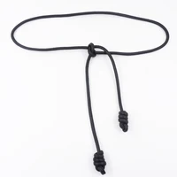 Custom sheepskin knot waist rope fashion leather round rope thin belt women's small belt waist closing decorative waist chain - Image 6