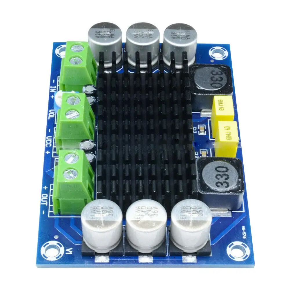 DC 12-24V 100W DA Mono цифровой аудио усилитель мощности DIY звуковой динамик домашний усилитель