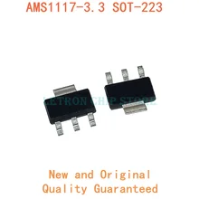 50 un AMS1117-3.3 LM1117 3.3V 1A SOT-223 Regulador De Voltaje De Calidad Superior