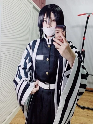 Аниме! Demon Slayer: Kimetsu no Yaiba Iguro Obanai Готическая униформа косплей костюм на Хэллоуин Любой Размер