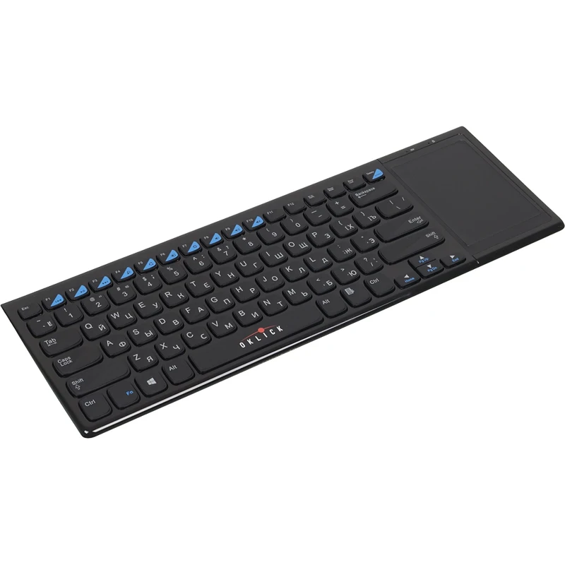 Клавиатура Oklick 850ST черный USB беспроводная slim Multimedia Touch