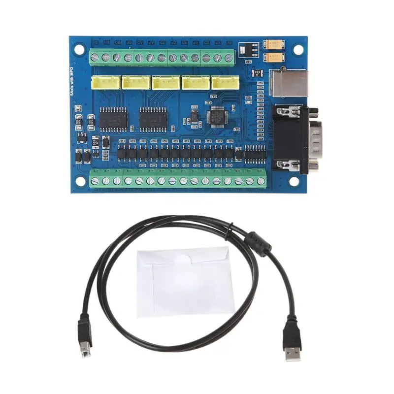 12-24V MACH3 USB 5 Axis 100KHz Гладкий Степпер контроль движения Breakout Board для гравировки с ЧПУ U1JB