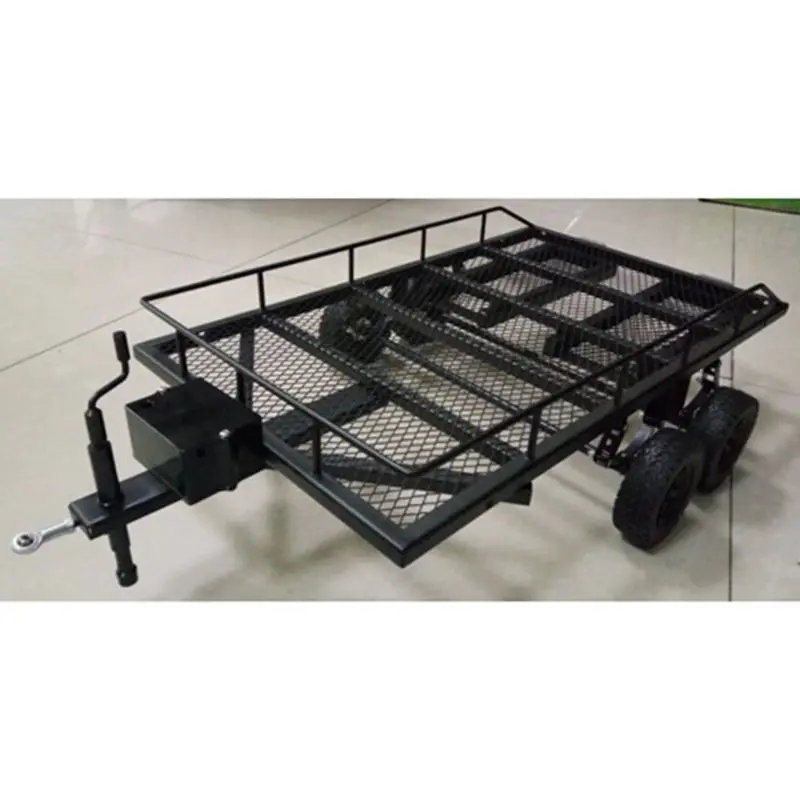 Металлический прицеп для 1/10 Rc Рок Гусеничный грузовик Trx4 осевой Scx10 90046 90047 Cc01 D90 D110 634F