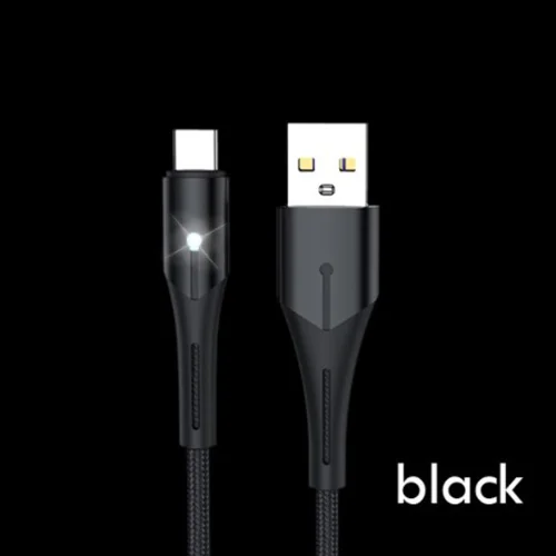 Micro usb type-C кабель 3A Быстрая зарядка данных зарядное устройство USB кабель для samsung Xiaomi huawei LG type-C Microusb мобильного телефона - Цвет: Black Type-c