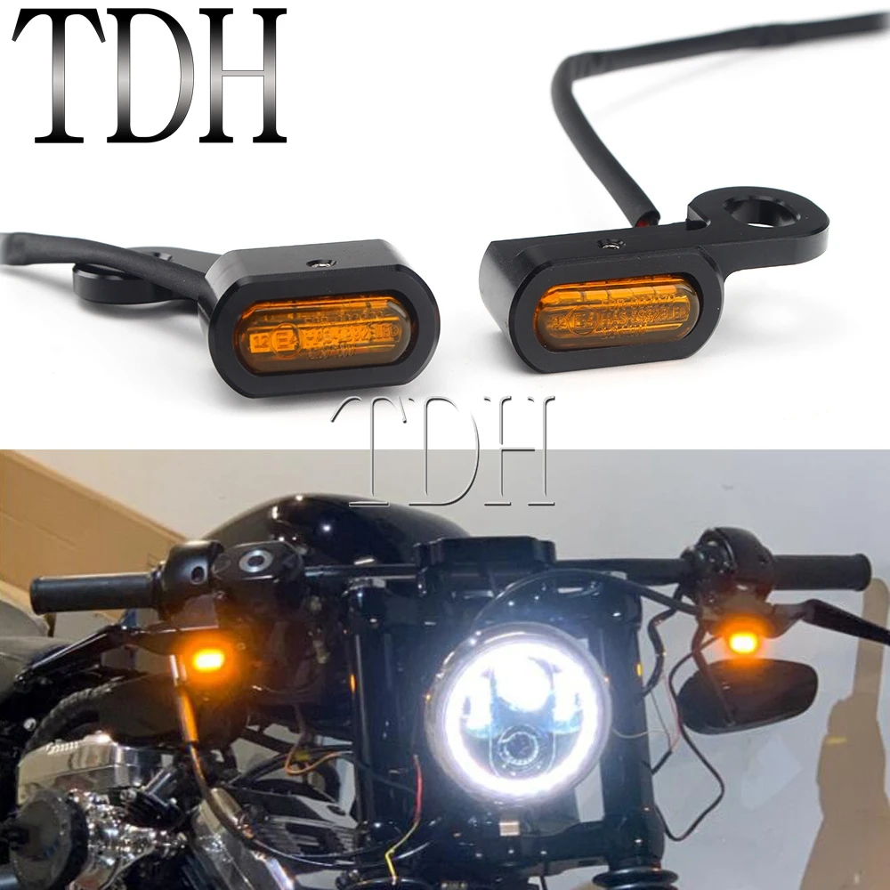 Amber Motorcycle LED Turn Signal Light For Harley Davidson XL Sportster