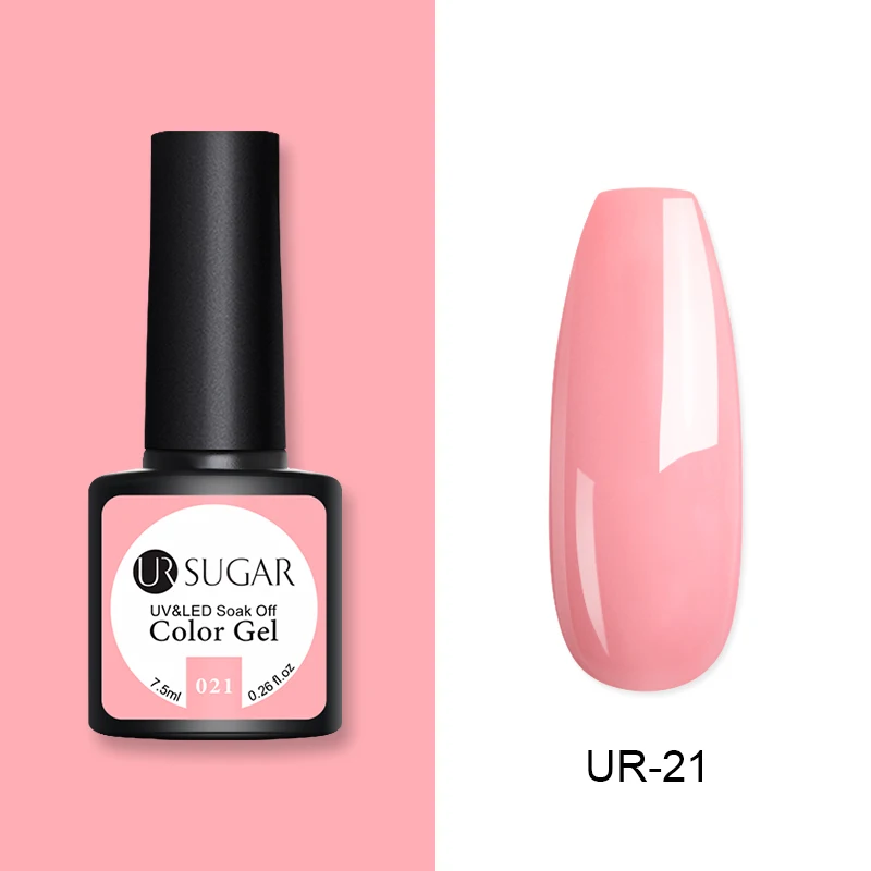 Ur Sugar 60 Цветной Гель-лак для ногтей Vernis полуперманентный УФ Гель-лак для ногтей замачиваемый Гель-лак для ногтей Гель-лак для маникюра - Цвет: 21