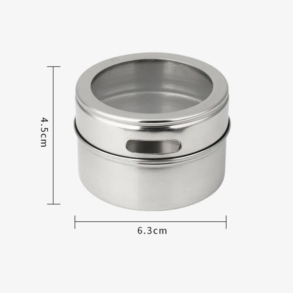 1/3/6PCS магнетический специй банки с железным основанием стеллажи для выставки товаров прозрачный верхней крышке магнит, емкости для хранения специй многоцелевой Кухня контейнеры для хранения