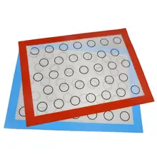 DishyKooker 1 шт. 40*30 см Макарон силиконовый коврик для выпечки с антипригарным покрытием кухня высокая термостойкость коврик