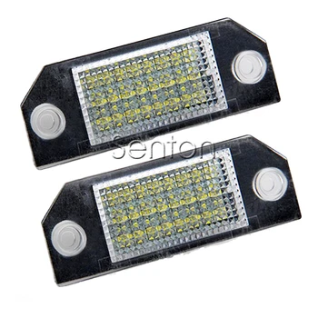 

1Pair Car LED number License Plate Light 12V White SMD LED canbus lamp bulb Car Styling For Ford Focus 2 mk2 C-Max accessories