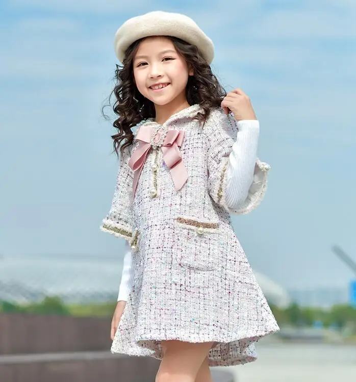 Платье для девочек платья принцессы в европейском стиле милая одежда для маленьких девочек детское платье с роговыми рукавами одежда для девочек 2, 3, 4, 5, 6, 7 лет