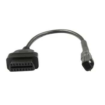 

3 Pcs/Lot OBD2 Adapter 3 Pin to 16 Pin OBD Diagnostic Cable Motorcycle Diagnostic Connector For KYMCO