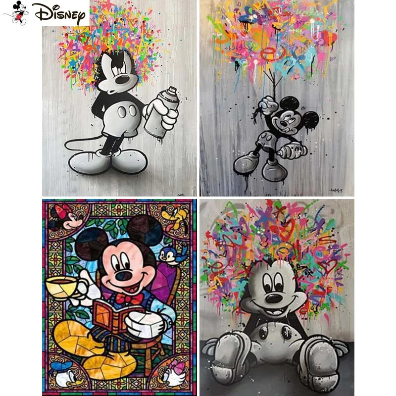 Diamond Painting Disney 5d Diamond Painting Full Square/Round "Cartoon Mickey Mouse" Picture Of Rhinestone DIY Diamond Embroidery Home Decor
