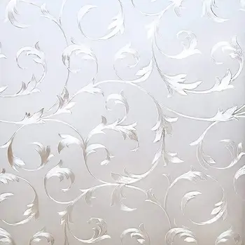 

Vine Pattern Window Sticker Static Cling Semilucent Recyclable Durable Mould-Proof Embossing Frosted UV-Proof Window Covering