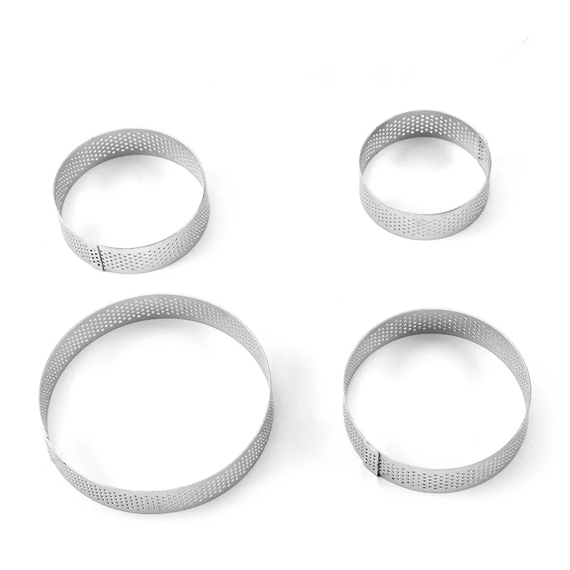 Круглое кольцо для торта из нержавеющей стали, металлические кольца для пирога, формочки для печенья, кольцо для мусса, 1 шт