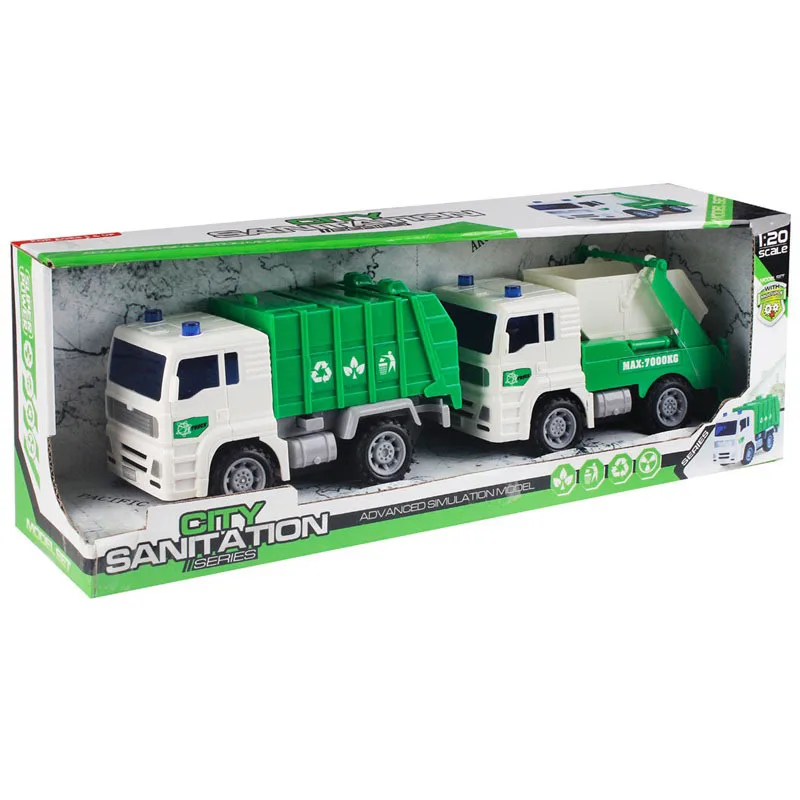 

Children Inertia Sanitation Truck Toy Sets Model Plastic Model Car Toy Small Gifts Stall
