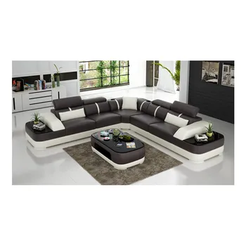 

Modern furniture,high quality corner-shaped genuine leather sofa