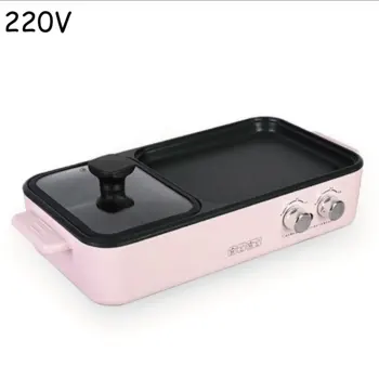 

New multi-function electric cooker home student dual-temperature hot pot barbecue all-in-one pot