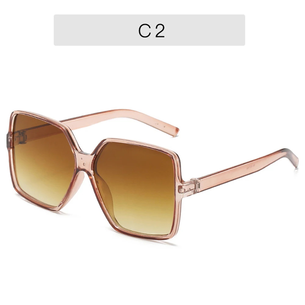 big sunglasses for women Luxury Square Sunglasses Women Brand Designer Retro Frame Big Sun Glasses Female Vintage Gradient Male Oculos Feminino rose gold sunglasses Sunglasses