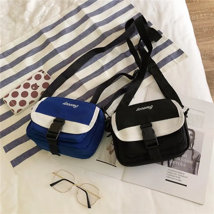 

Online Celebrity Bag WOMEN'S Bag Summer Small Fresh New Style 2019 Fashion Korean-style Shoulder Versatile INS Canvas Bag