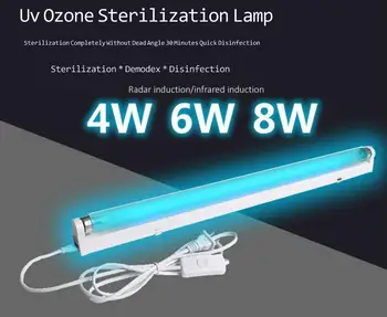 

6W8W Ozone UV Ultraviolet Sterilization Lamp Light Sterilizer Ultraviolet Bacterial Kill Mite Home Uv Light Lamp