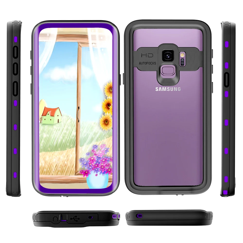 SHELLBOX IP68 Водонепроницаемый чехол для samsung S9 Plus чехол TPU с ПК материал подводный чехол для Galaxy S9 Plus водонепроницаемый чехол
