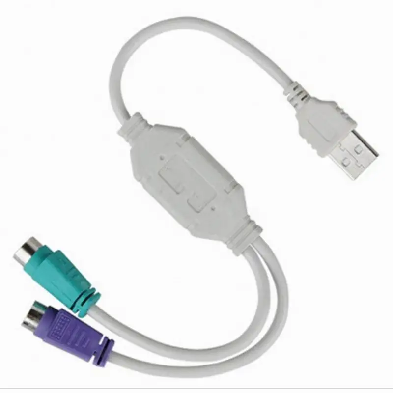 Адаптер кабеля USB в PS/2 PS2 Переходник папа мама кабель конвертер активный адаптер