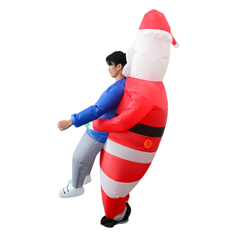 Santa Claus Inflatable Costume Snowman Cosplay Costume Halloween Party Festival Stage Pick Me Up For Chidlren Adults New