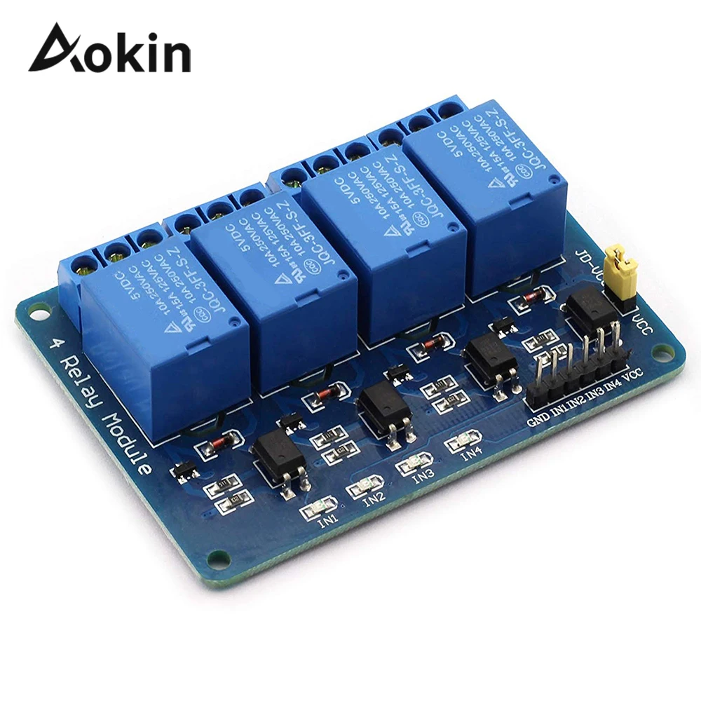 

4 Solid Status Relay Module Board Trigger Lower DSP level 5 V DC for Arduino Raspberry Pi AVR PIC ARM