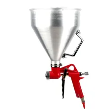 Алюминий воронки Воздушный пистолет-распылитель 6L Универсальный потолочный стены текстура пистолет-распылитель 4/6/8 мм гипсокартон Рендер картина украшения инструменты