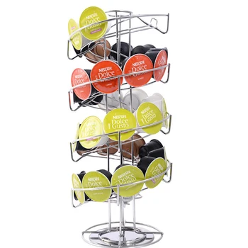 

Nespresso DolceGusto Coffee Capsules Pod Holder Carousel Kitchen Storage Rack