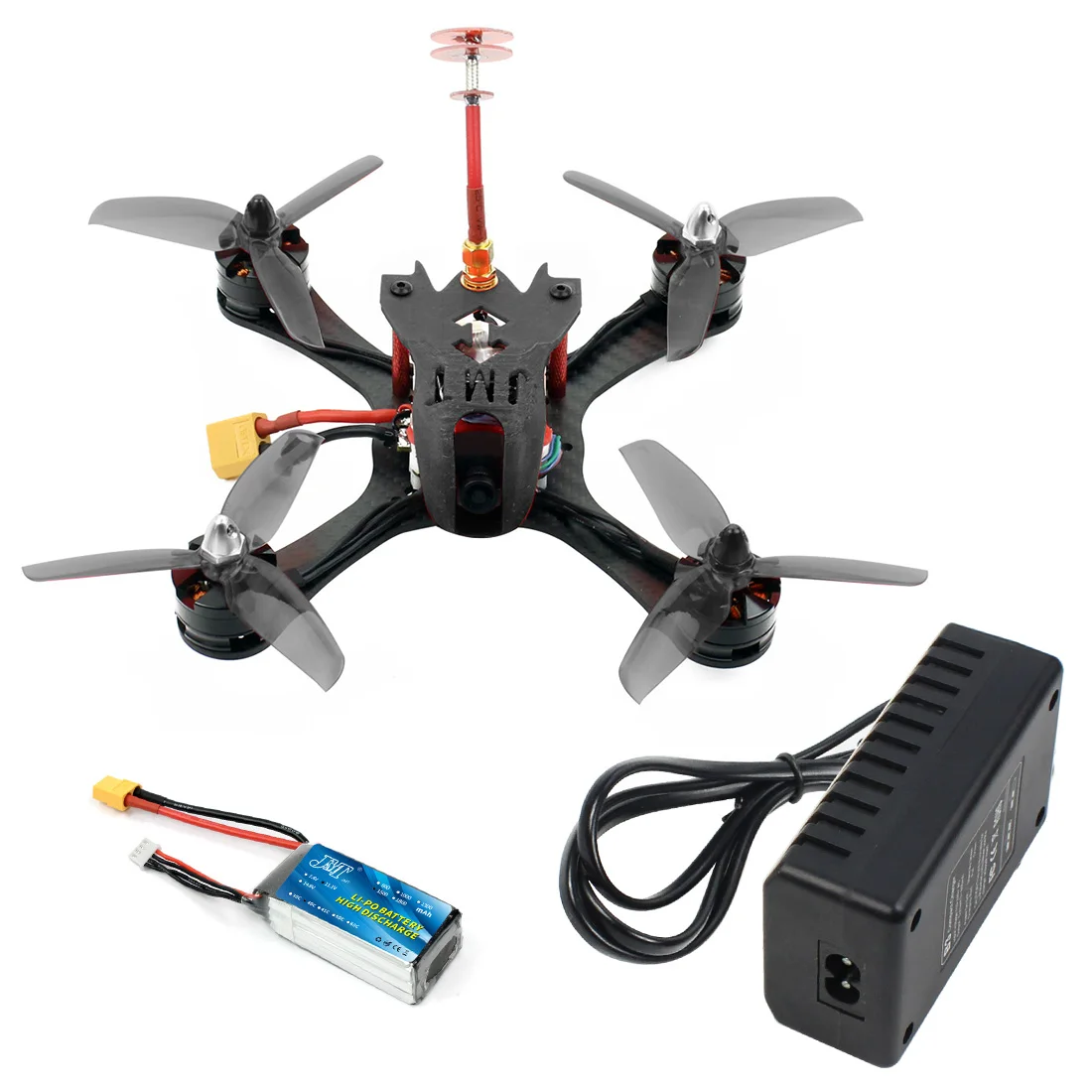 Квадрокоптер FPV Racing Drone T180 4 дюйма 3S HD камера черепаха 800TVL BNF Betaflight F4 Pro V2 OSD RC для FRSKY D8