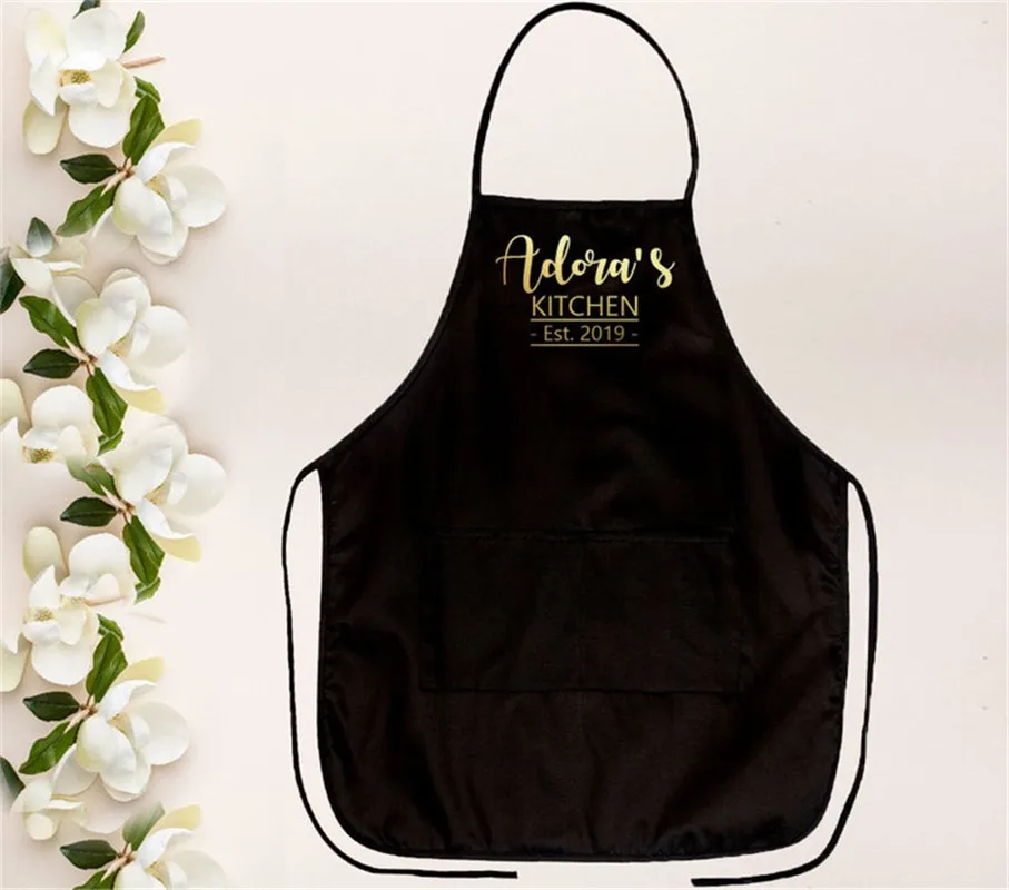 Personalized Kitchen Apron, Chef Apron, Mother's Day Gift, Wedding Gift, Birthday Baking Gift