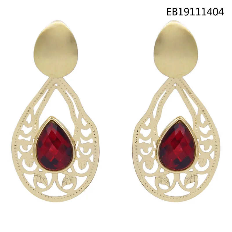 

Yulaili 2019 New Gold Color Metal Earrings For Women Round Geometric Earring Accessories Female Vintage Circle Earring Wholesale