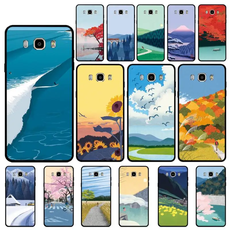 Babaite Hand Painted Landscape Phone Case for Samsung J 4 5 6 7 8 prime plus 2018 2017 2016 J7 core | Мобильные телефоны и