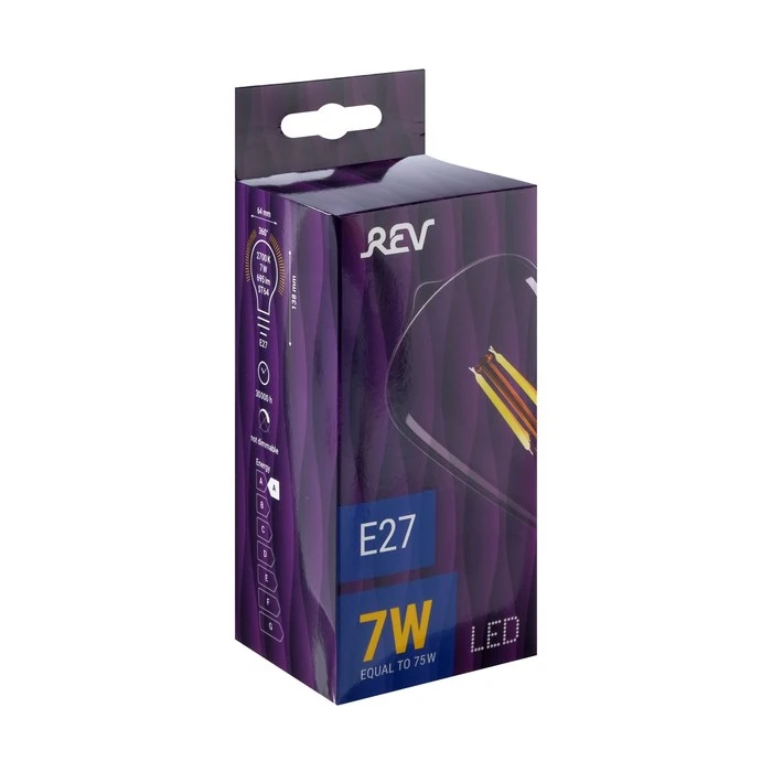  LED lamp REV FILAMENT VINTAGE, ST64, 7 W, E27, 2700 K, warm light 4652662 Led  For home ► Photo 3/4