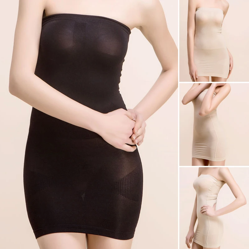 Для женщин Full Body Shaper Футляр бесшовные пластика Управление без бретелек сплошной Цвет TY53