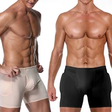 Мужские шорты для подтягивания ягодиц, нижнее белье, Бесшовное Корректирующее белье для тела, усилитель ягодиц, набедренные штаны, нижнее белье, Корректирующее белье размера плюс 6XL