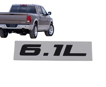 

Chrome Black 6.1L 6.1 L for Engine Fender Trunk Lid Emblem Decal Badge Sticker