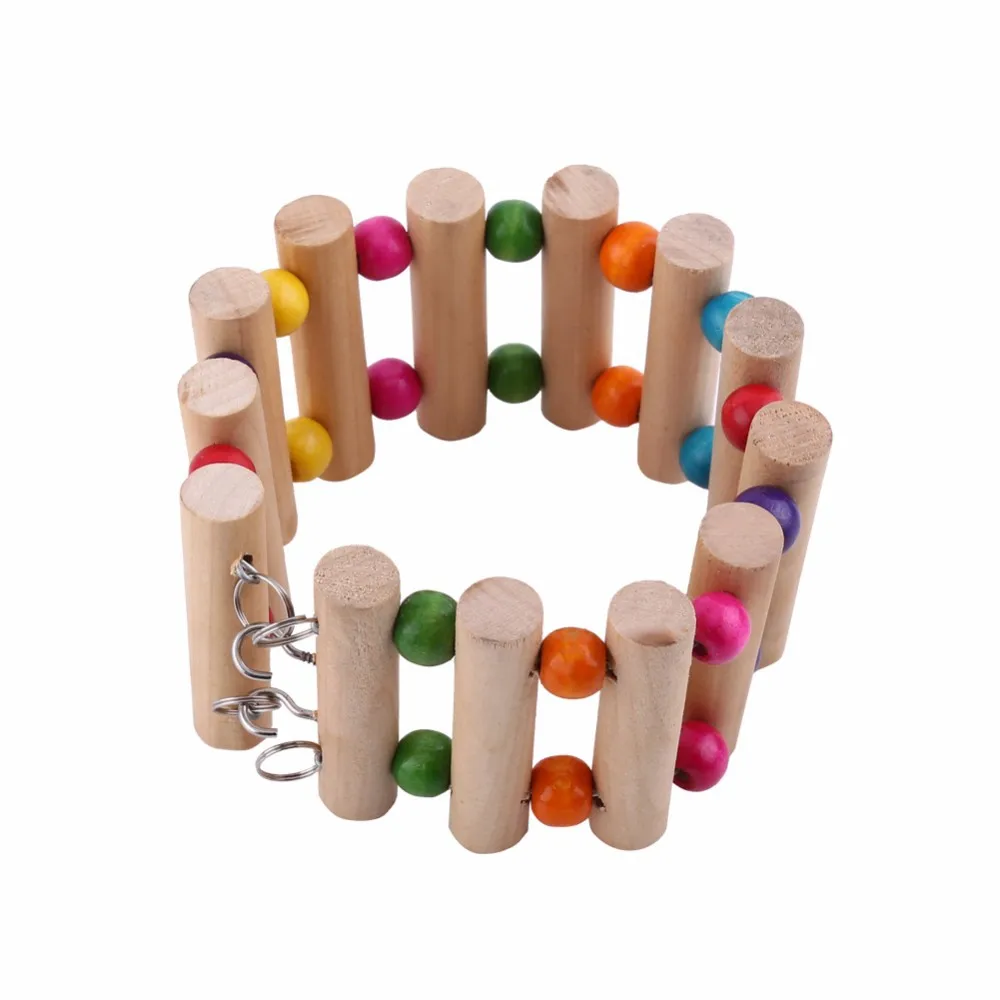 Wooden 12cm Mouse Rat Hamster Ladder Bridge Gerbil Pet Parrot Bird Rodent Canary Toys